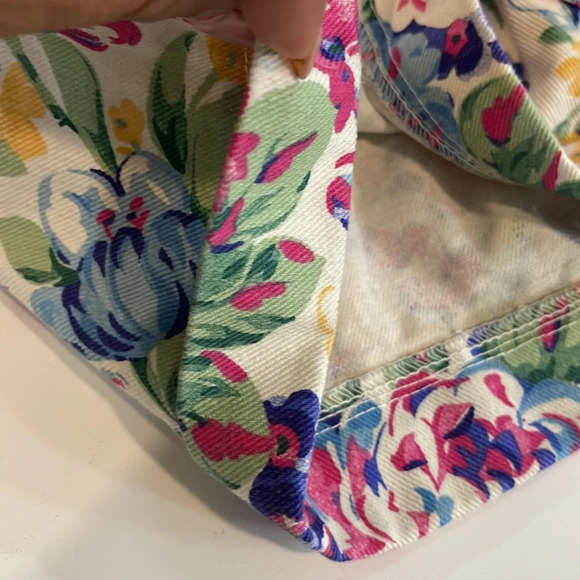 Vintage 90s Paris Blues Denim Shorts High Rise Floral Size 9 Juniors - Picture 9 of 12